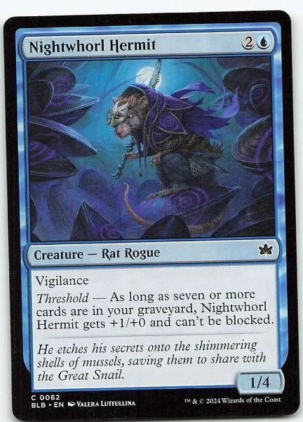 Nightwhorl Hermit - Bloomburrow #0062