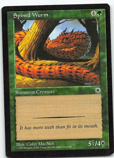 Spined Wurm - Stronghold, 8th Edition, 7th Edition, Magic 2011 #279/361