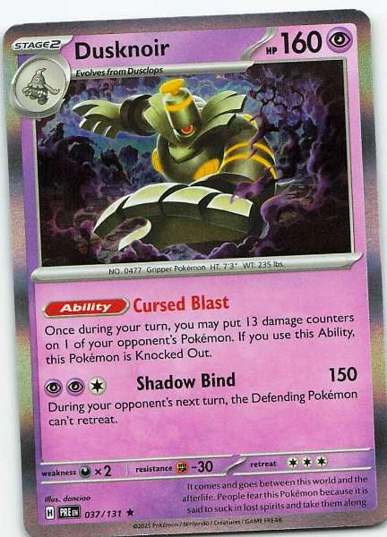 Dusknoir - Prismatic Evolutions #037/131