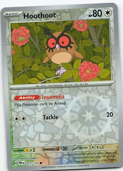 Hoothoot - Prismatic Evolutions #077/131
