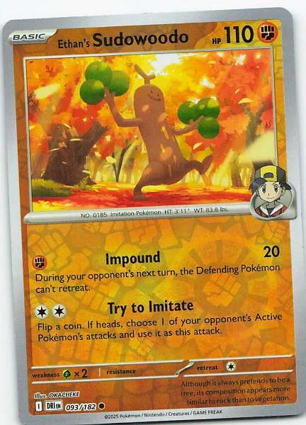 Ethan's Sudowoodo - Destined Rivals #093/182