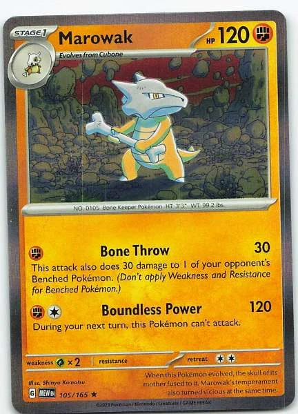 Marowak - Scarlet & Violet 151 #105/165