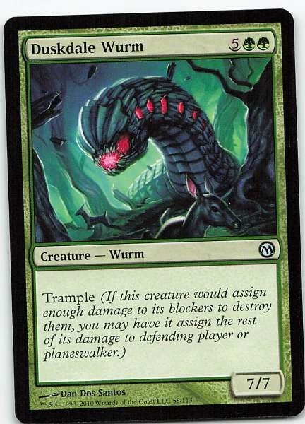 Duskdale Wurm - Magic 2011 Core Set #58/113