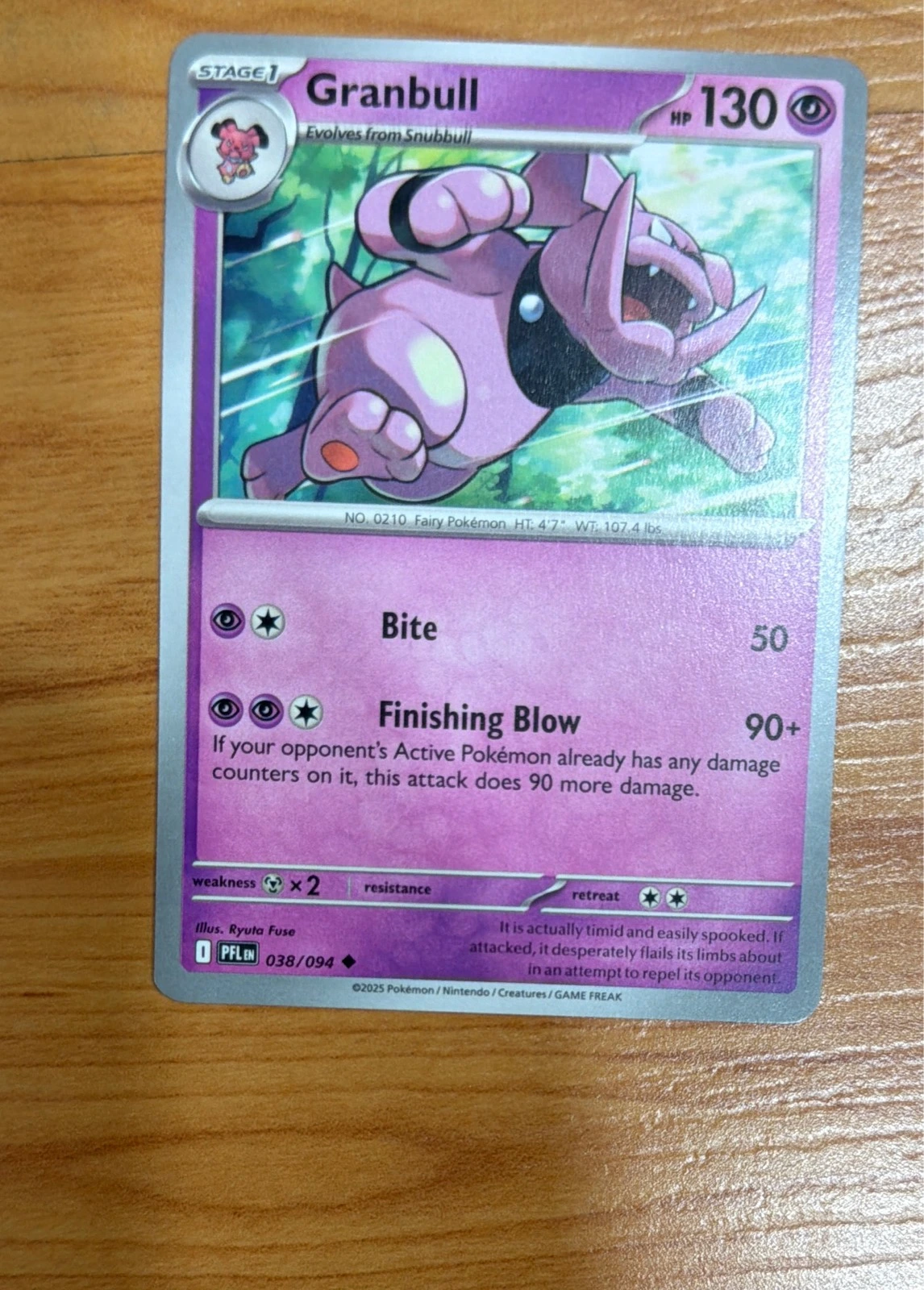 Granbull - Prismatic Evolutions #038/094
