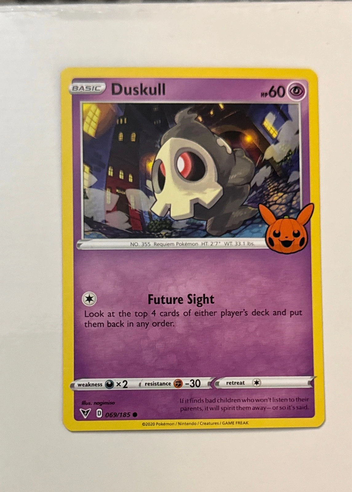 Duskull - Vivid Voltage #069/185