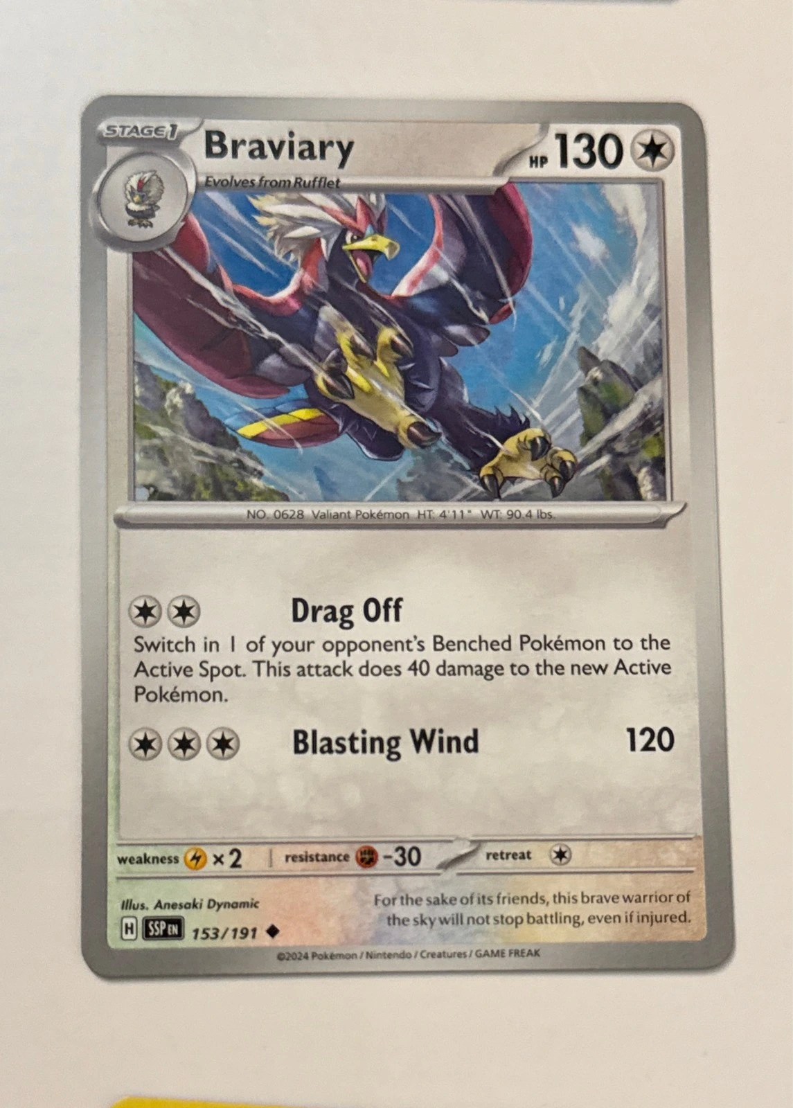 Braviary - Temporal Forces #153/191