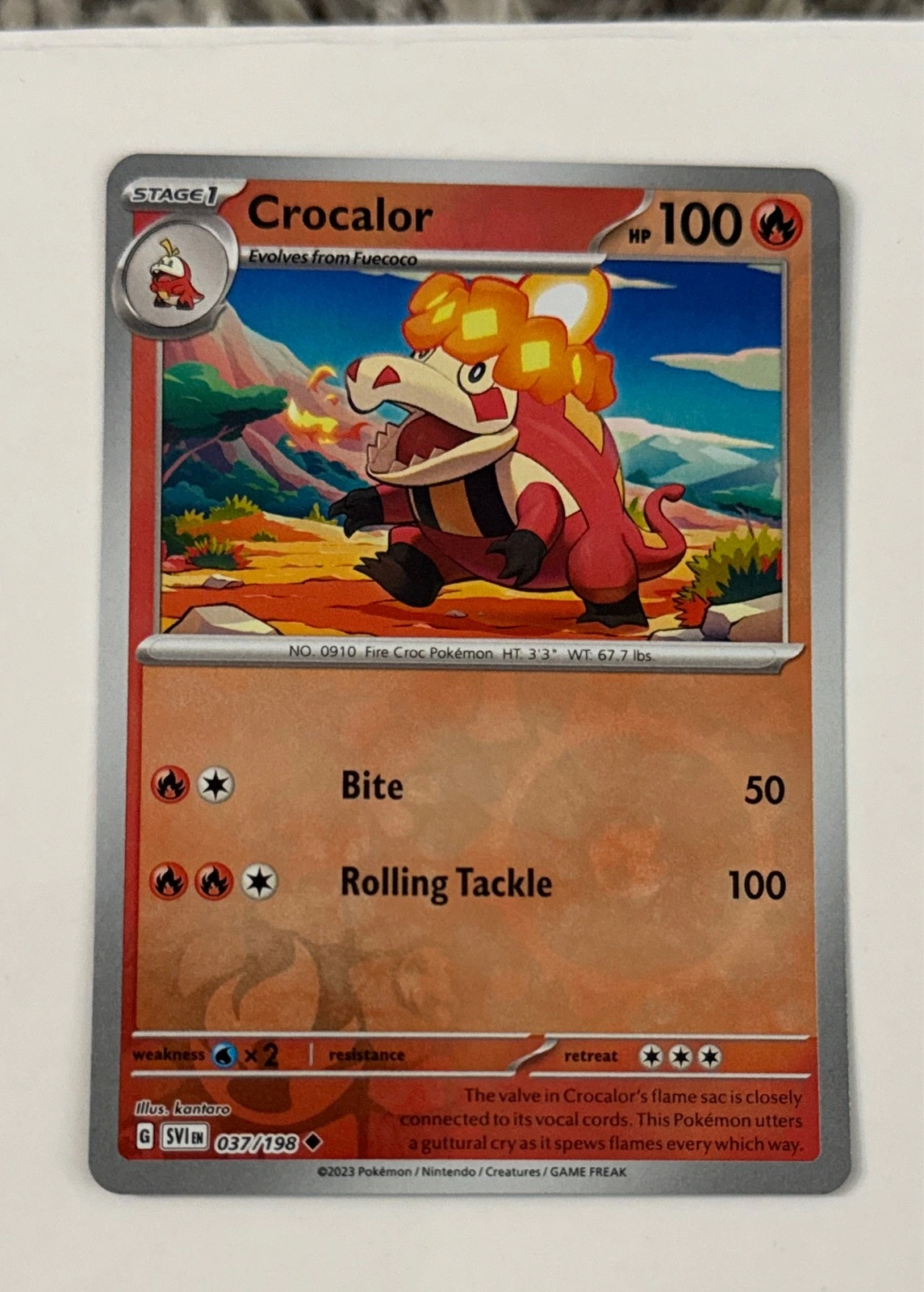 Crocalor - Scarlet & Violet #037/198
