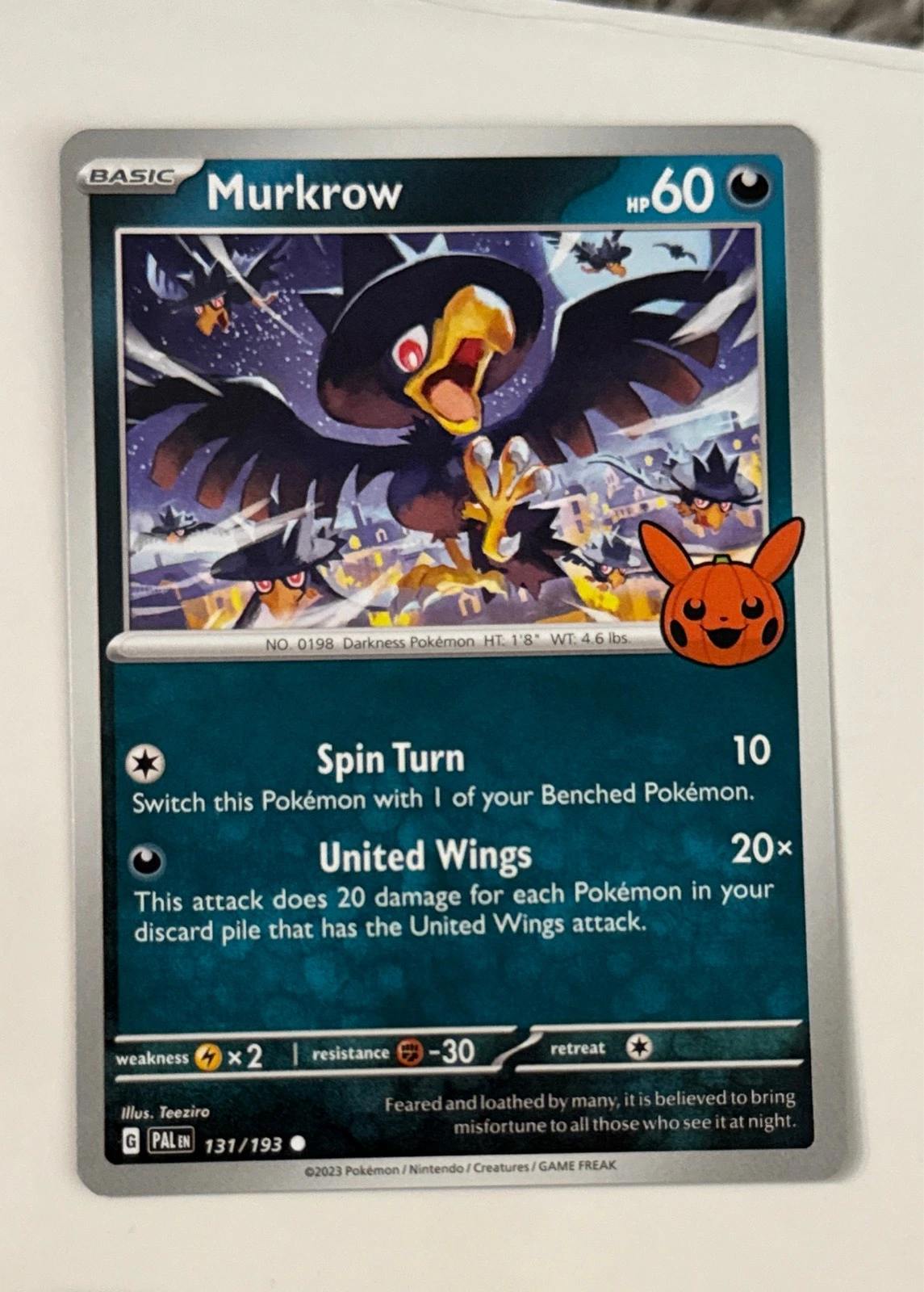 Murkrow - Scarlet & Violet: Paldea Evolved #131/193