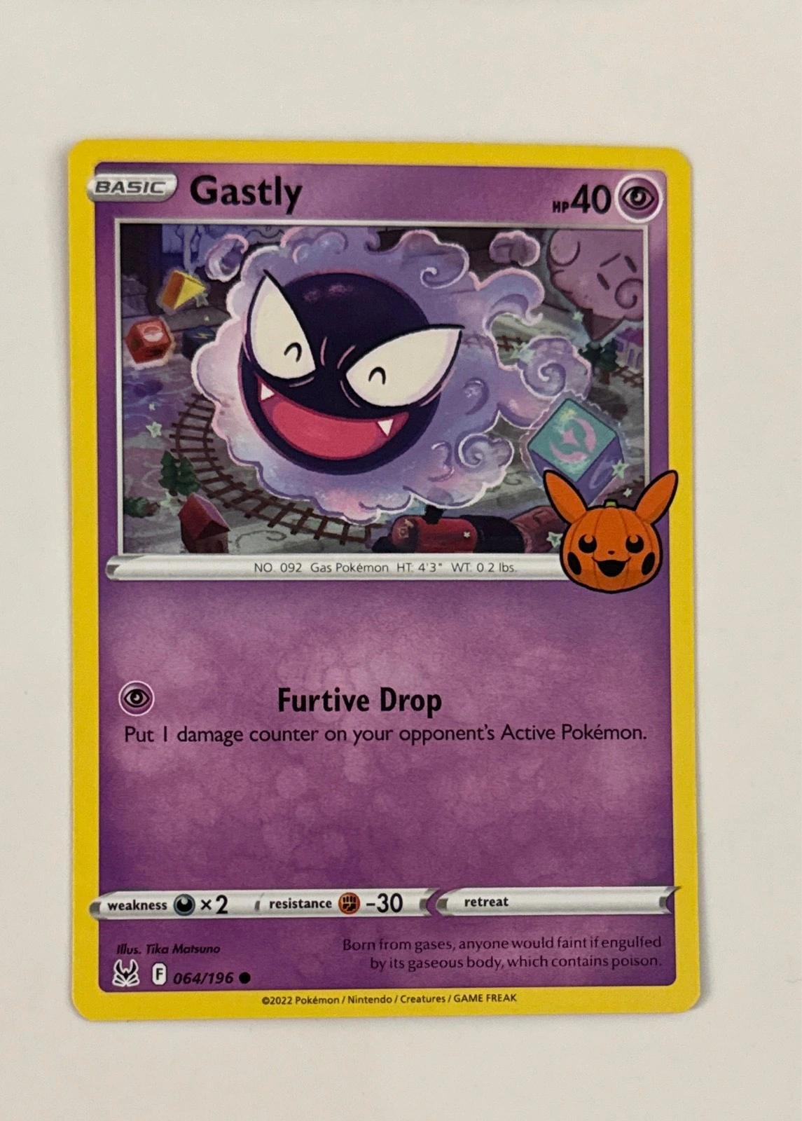 Gastly - Pokémon Trading Card Game: Trick or Trade BOOster Bundle #064/196