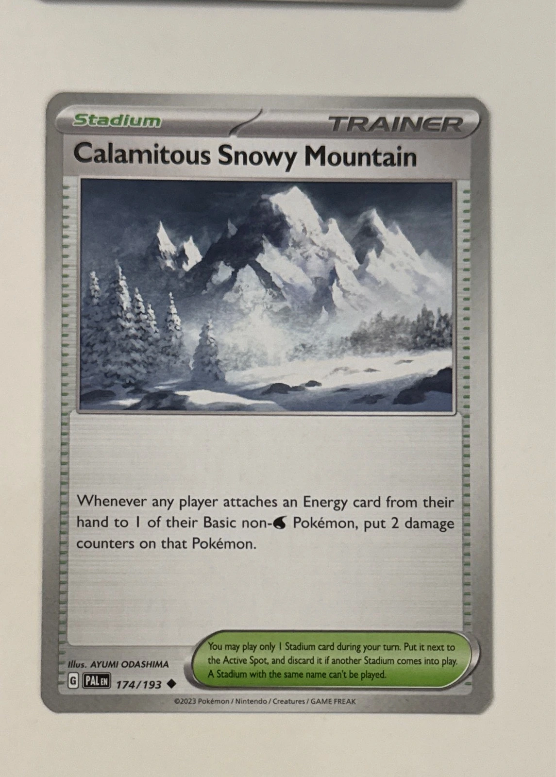 Calamitous Snowy Mountain - Paldea Evolved #174/193