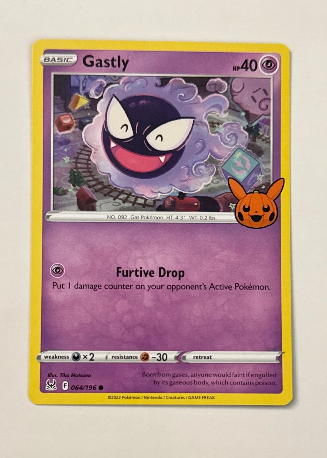 Gastly - Pokémon Trading Card Game: Trick or Trade BOOster Bundle #064/196