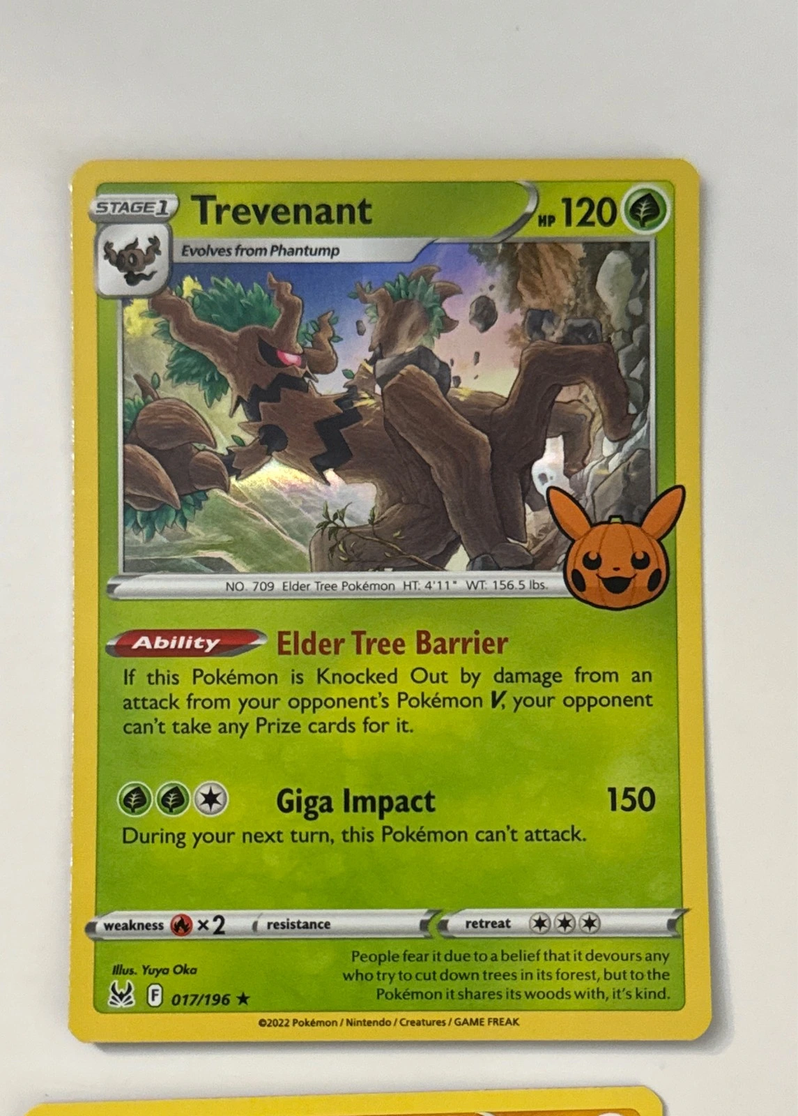 Trevenant - Pokémon Trading Card Game Trick or Trade BOOster Bundle #017/196