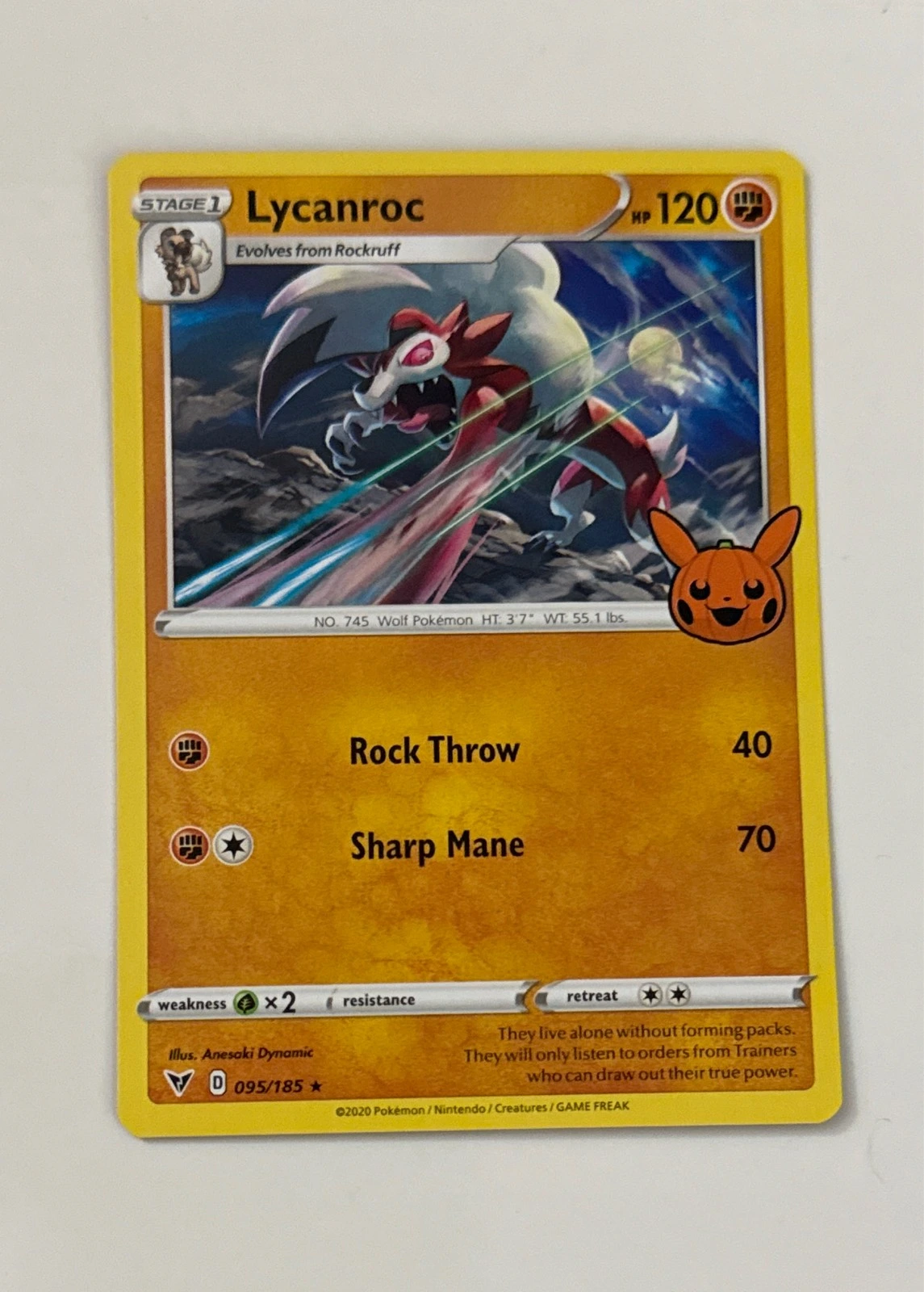 Lycanroc - Pokémon Trading Card Game: Trick or Trade BOOster Bundle #095/185
