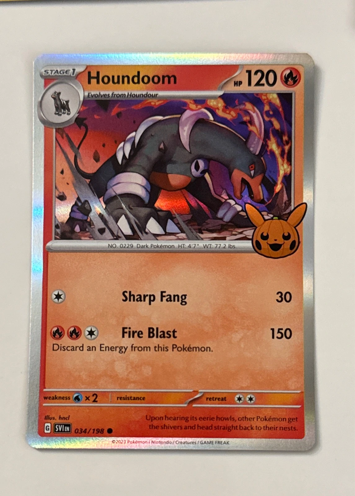 Houndoom - Pokémon Trick or Trade 2023 #034/198