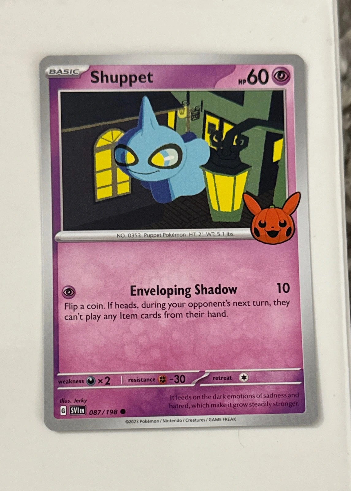 Shuppet - Pokémon Trading Card Game Halloween 2023 #087/198