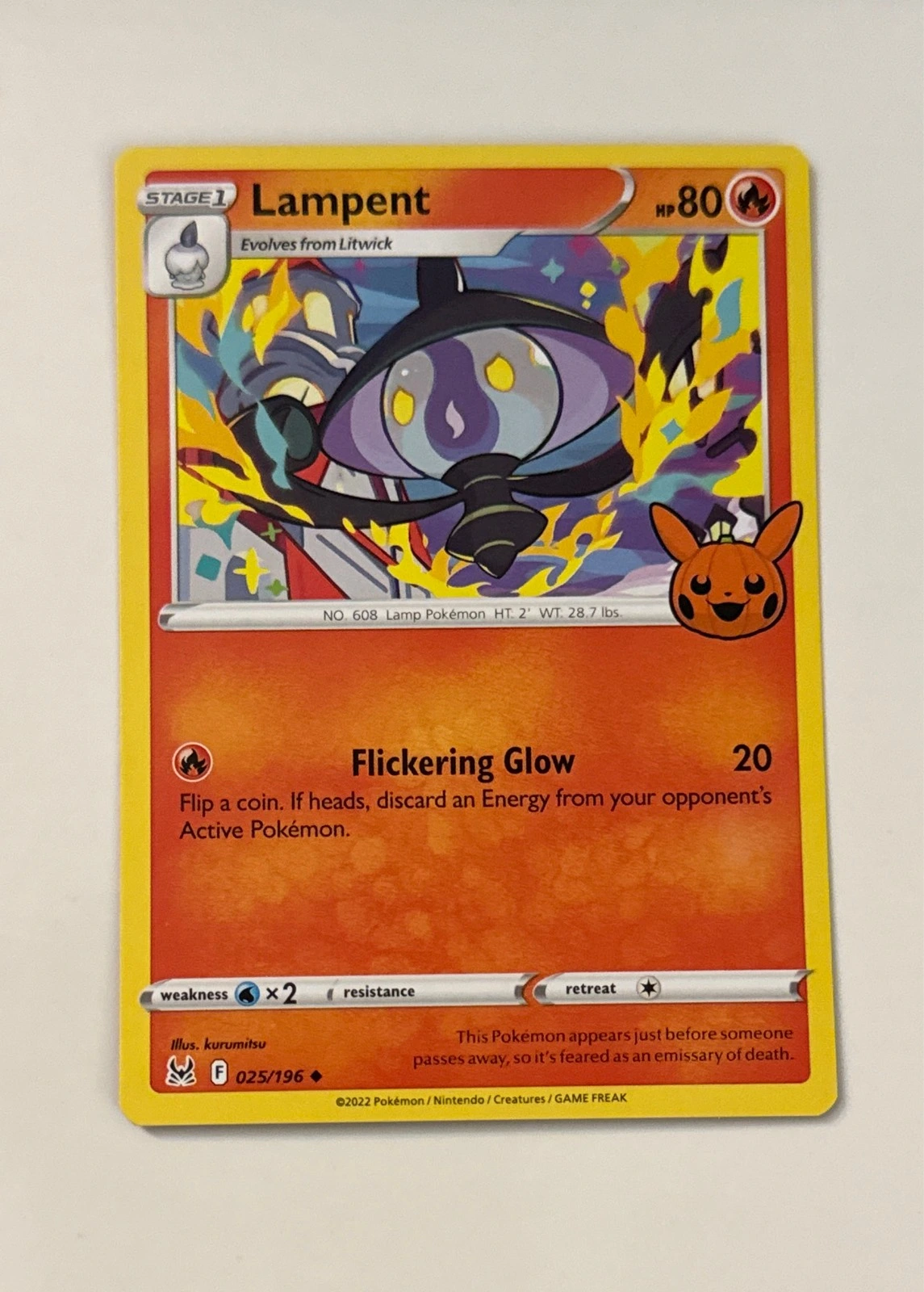 Lampent - Pokémon Trick or Trade BOOster Bundle #025/196