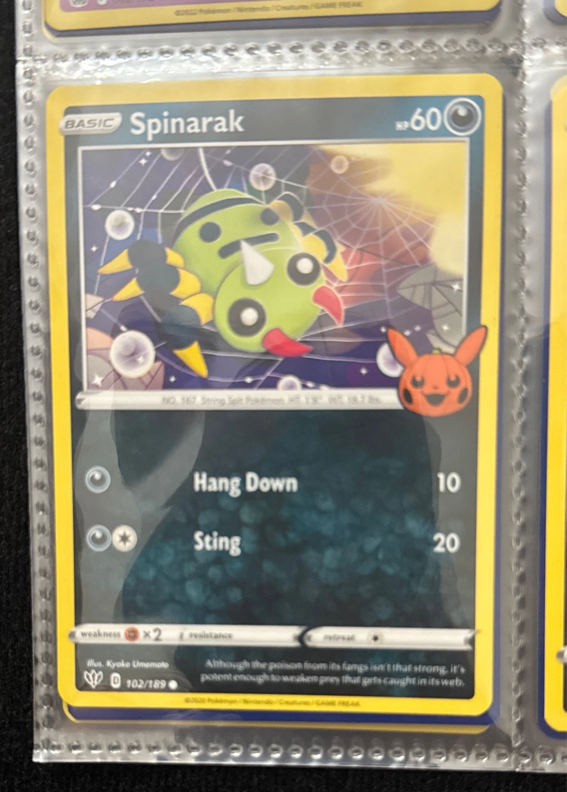 Spinarak - Sword & Shield—Fusion Strike #102/189