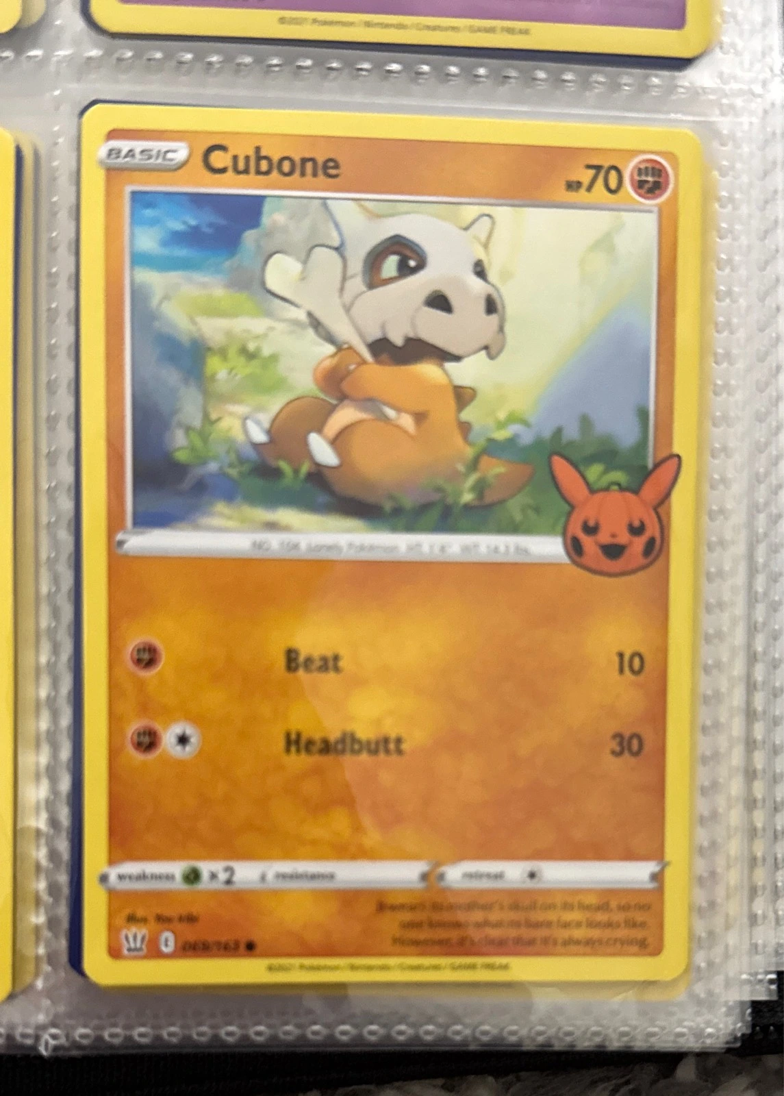 Cubone - Pokémon Trading Card Game: Trick or Trade BOOster Bundle #008/030