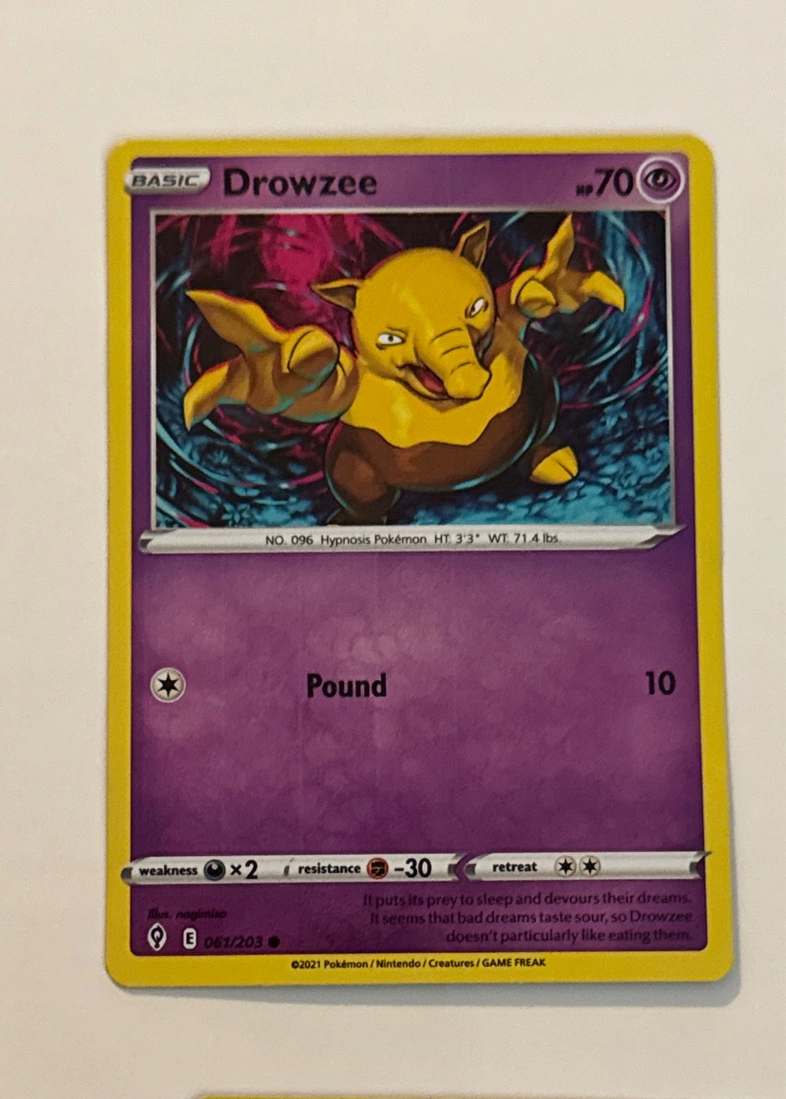 Drowzee - Evolving Skies #061/203