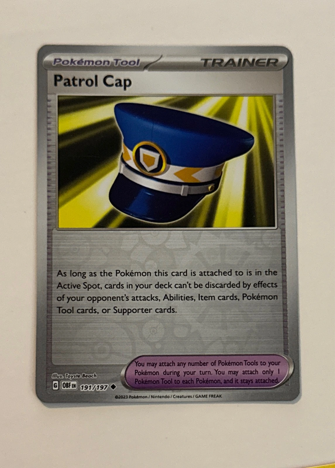 Patrol Cap - Obsidian Flames #191/197