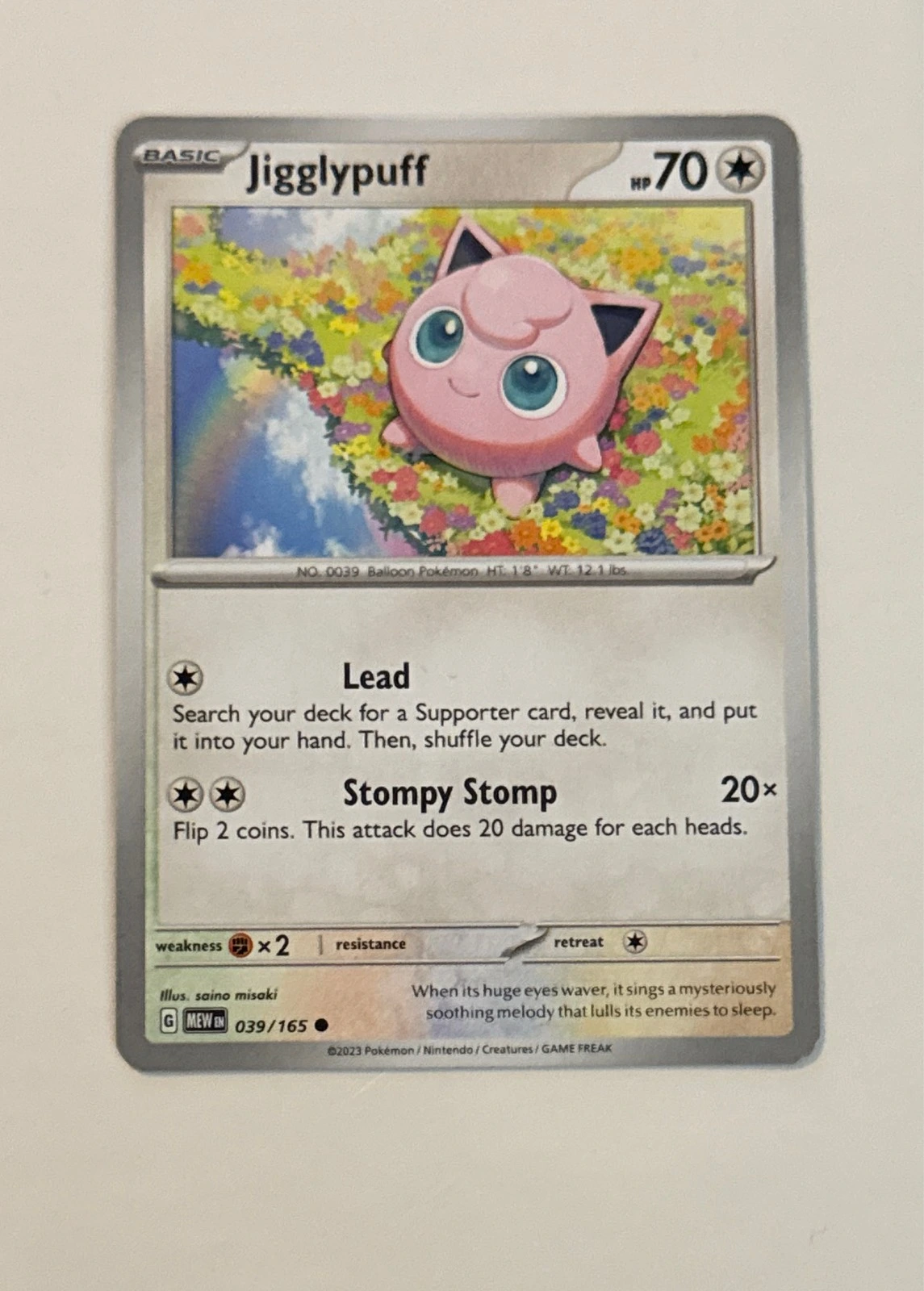 Jigglypuff - Pokémon 151 #039/165