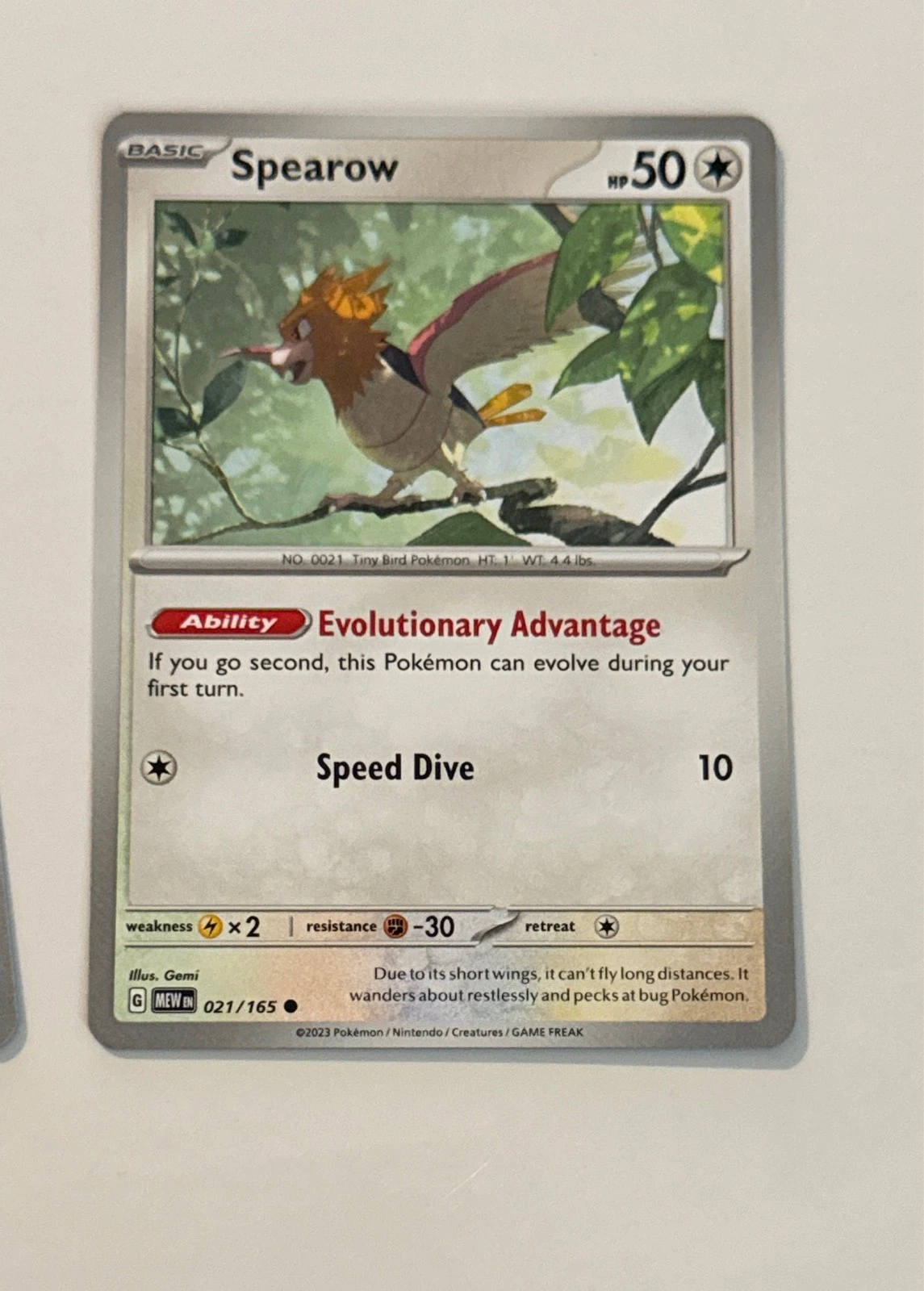 Spearow - Pokémon 151 #021/165