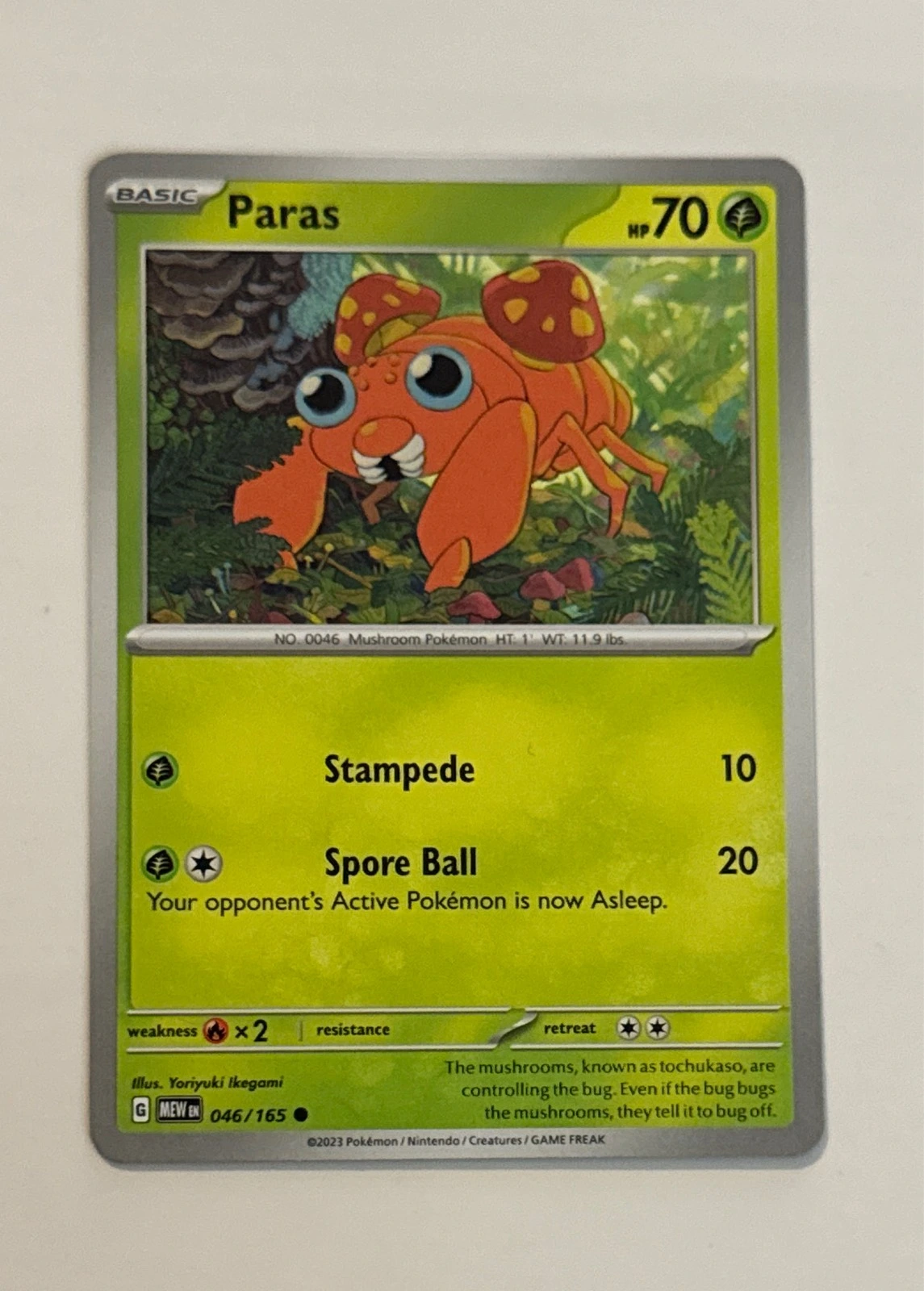 Paras - Pokémon 151 #046/165