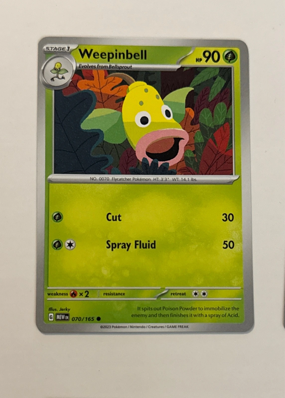 Weepinbell - Pokémon 151 #070/165