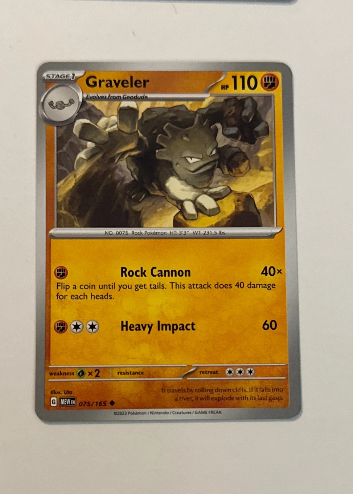 Graveler - Pokémon 151 #075/165