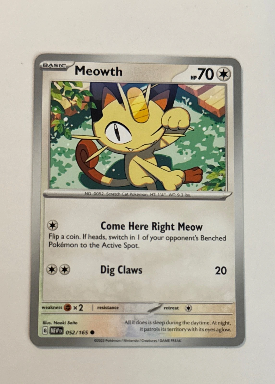 Meowth - Pokémon 151 #052/165