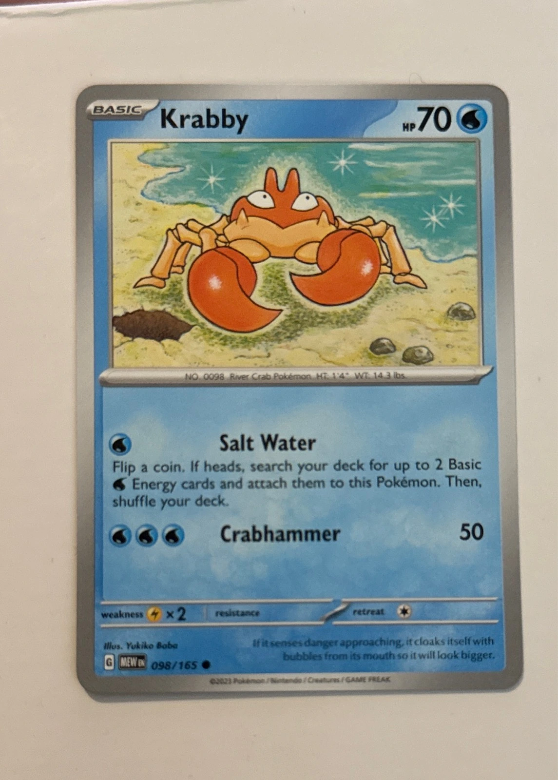 Krabby - Pokémon 151 #098/165