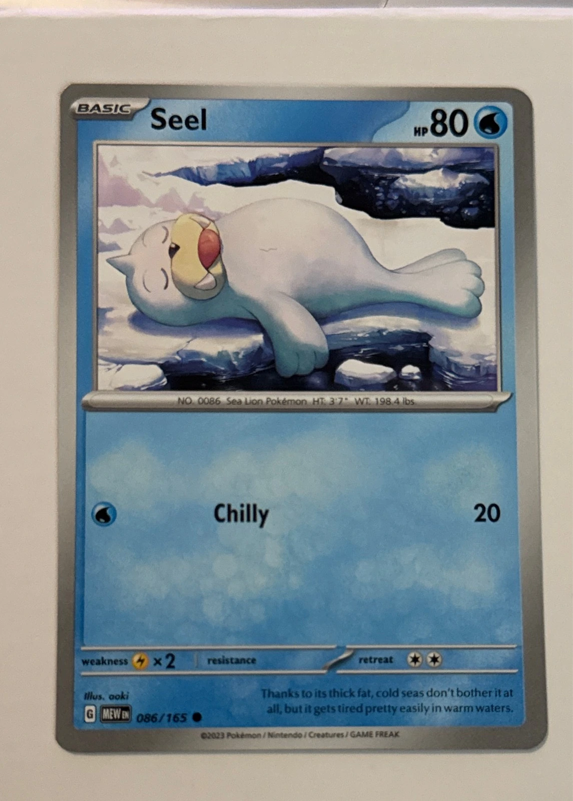 Seel - Pokémon 151 #086/165