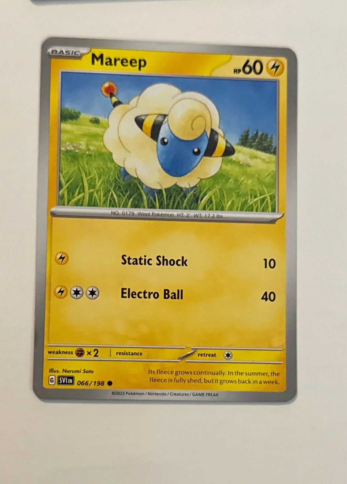 Mareep - Scarlet & Violet #066/198