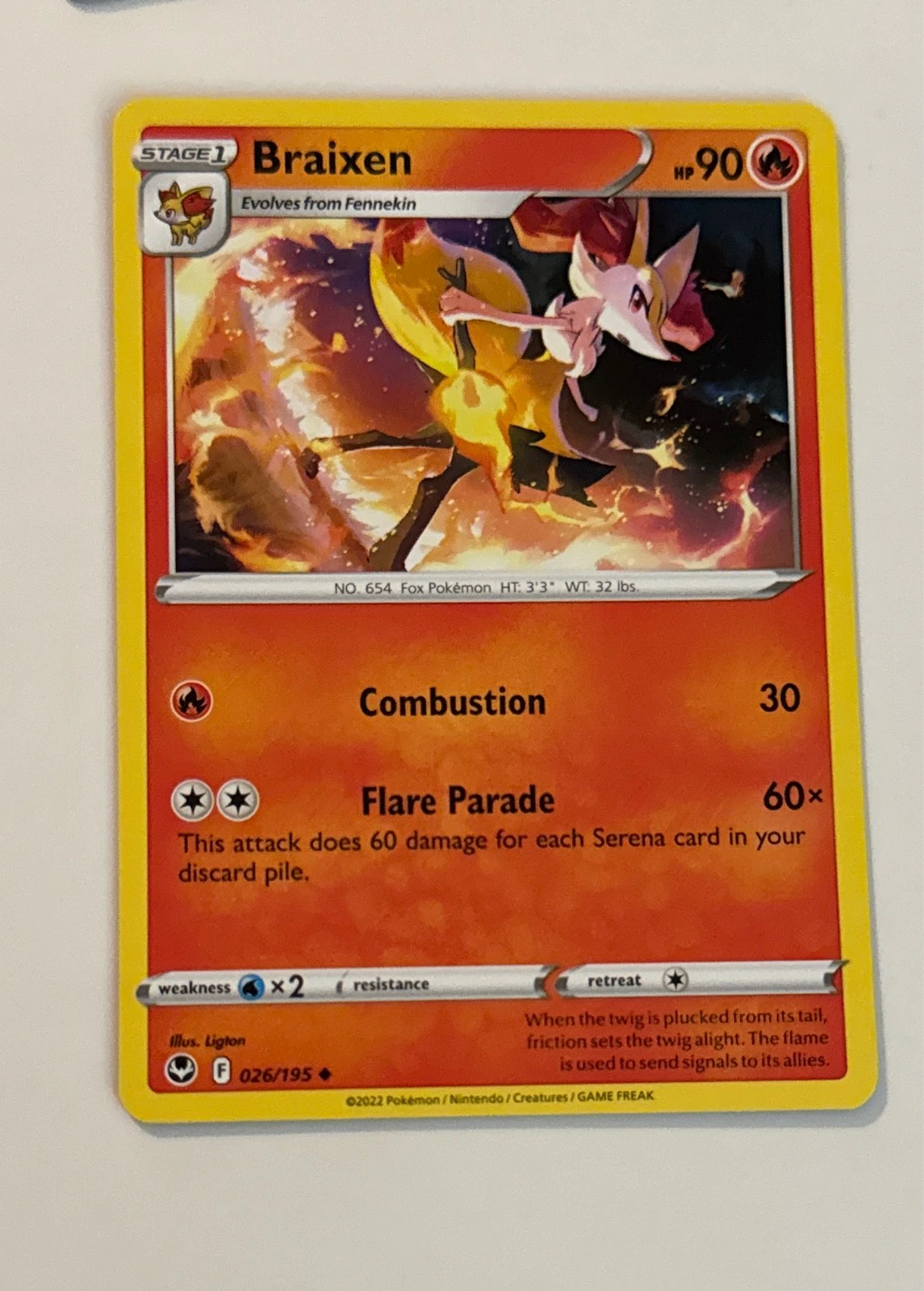 Braixen - Silver Tempest #026/195