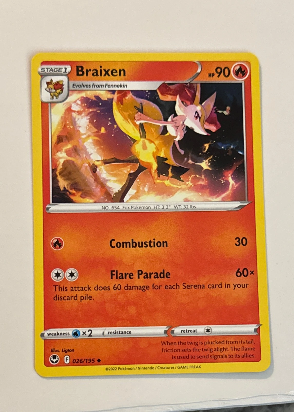 Braixen - Silver Tempest #026/195