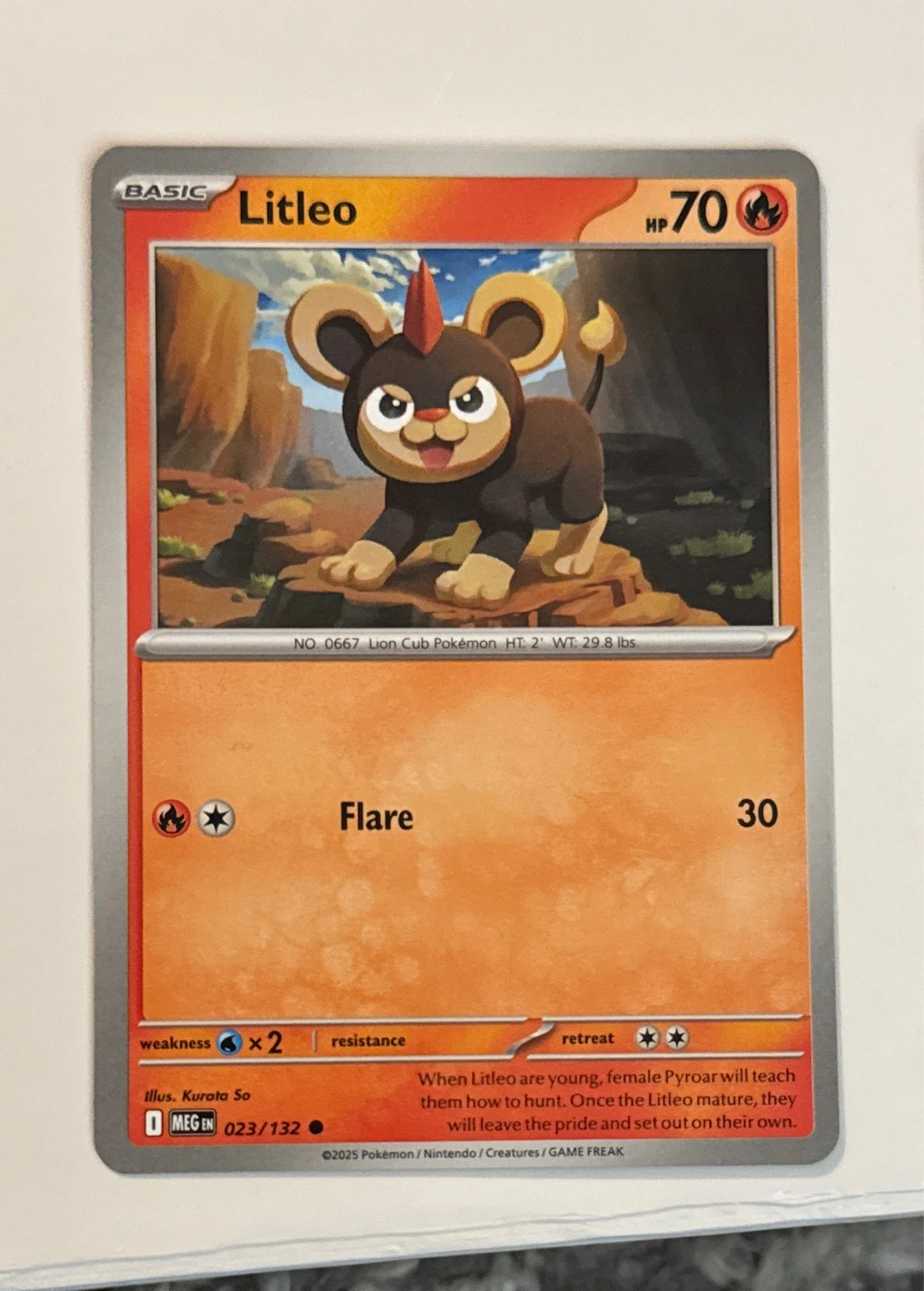 Litleo - Pokémon TCG: Scarlet & Violet—Prismatic Evolutions #023/132