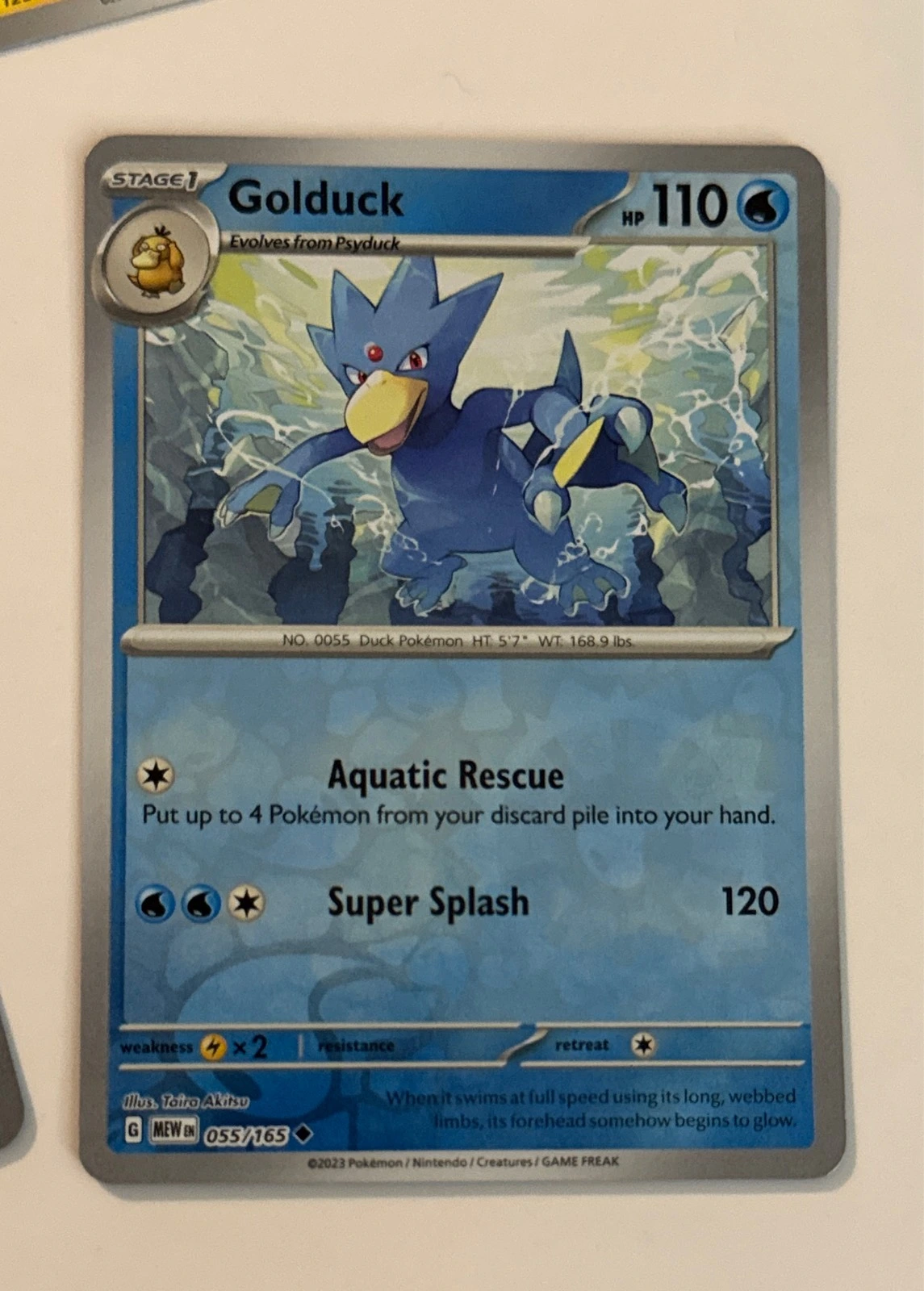 Golduck - Pokémon 151 #055/165
