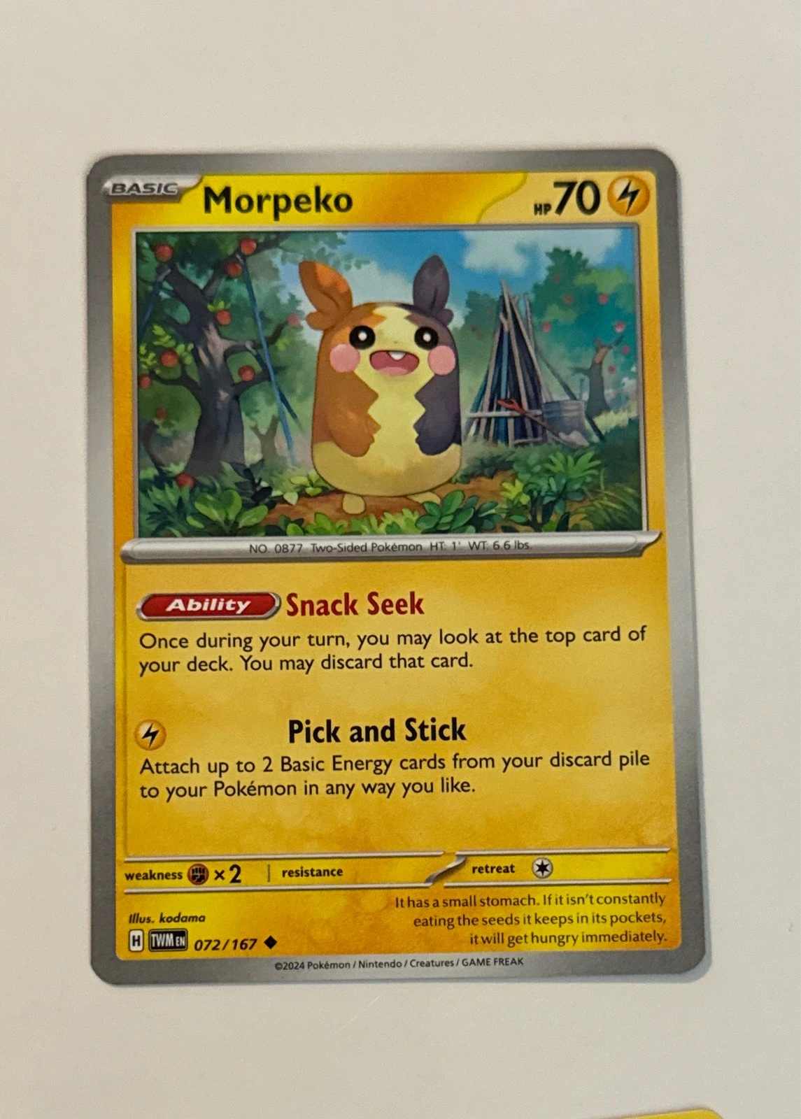 Morpeko - Twilight Masquerade #072/167