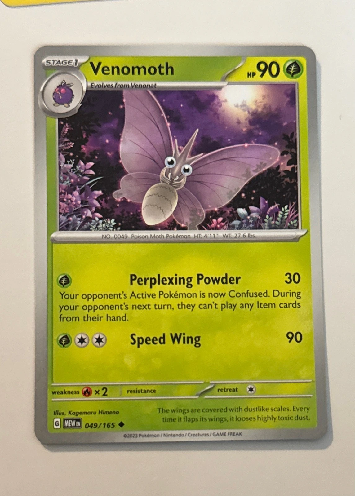Venomoth - Pokémon 151 #049/165