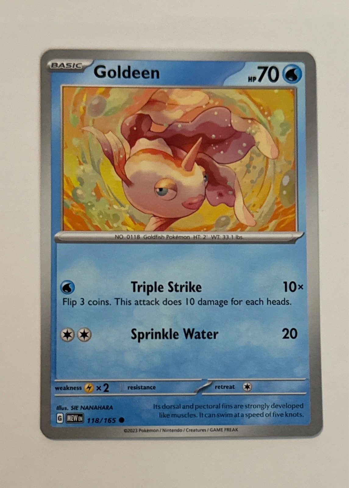 Goldeen - Pokémon 151 #118/165