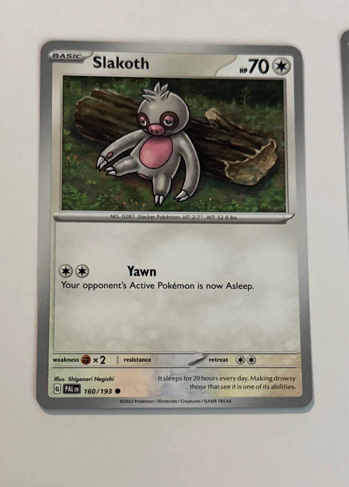 Slakoth - Paldea Evolved #160/193