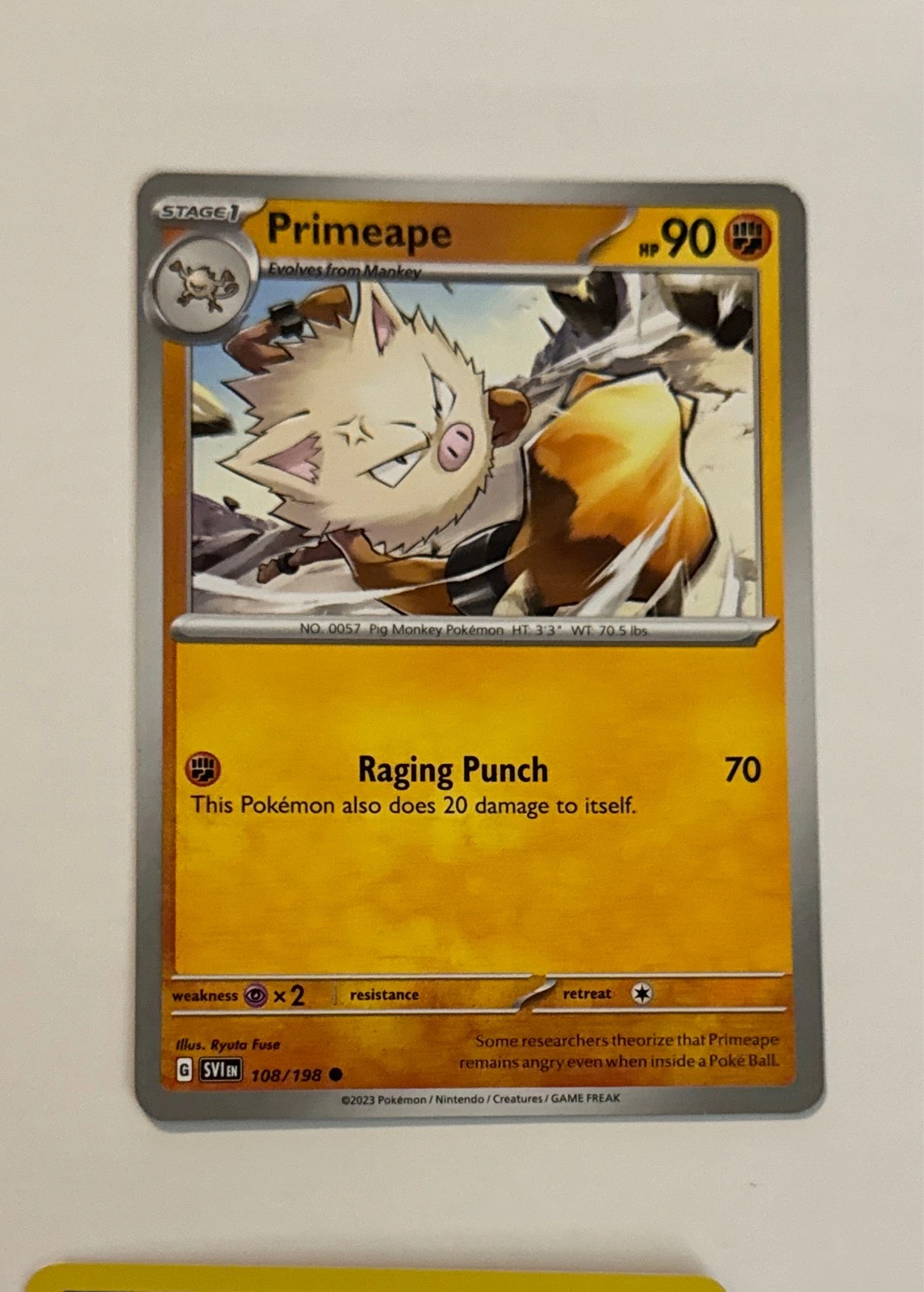 Primeape - Scarlet & Violet #108/198