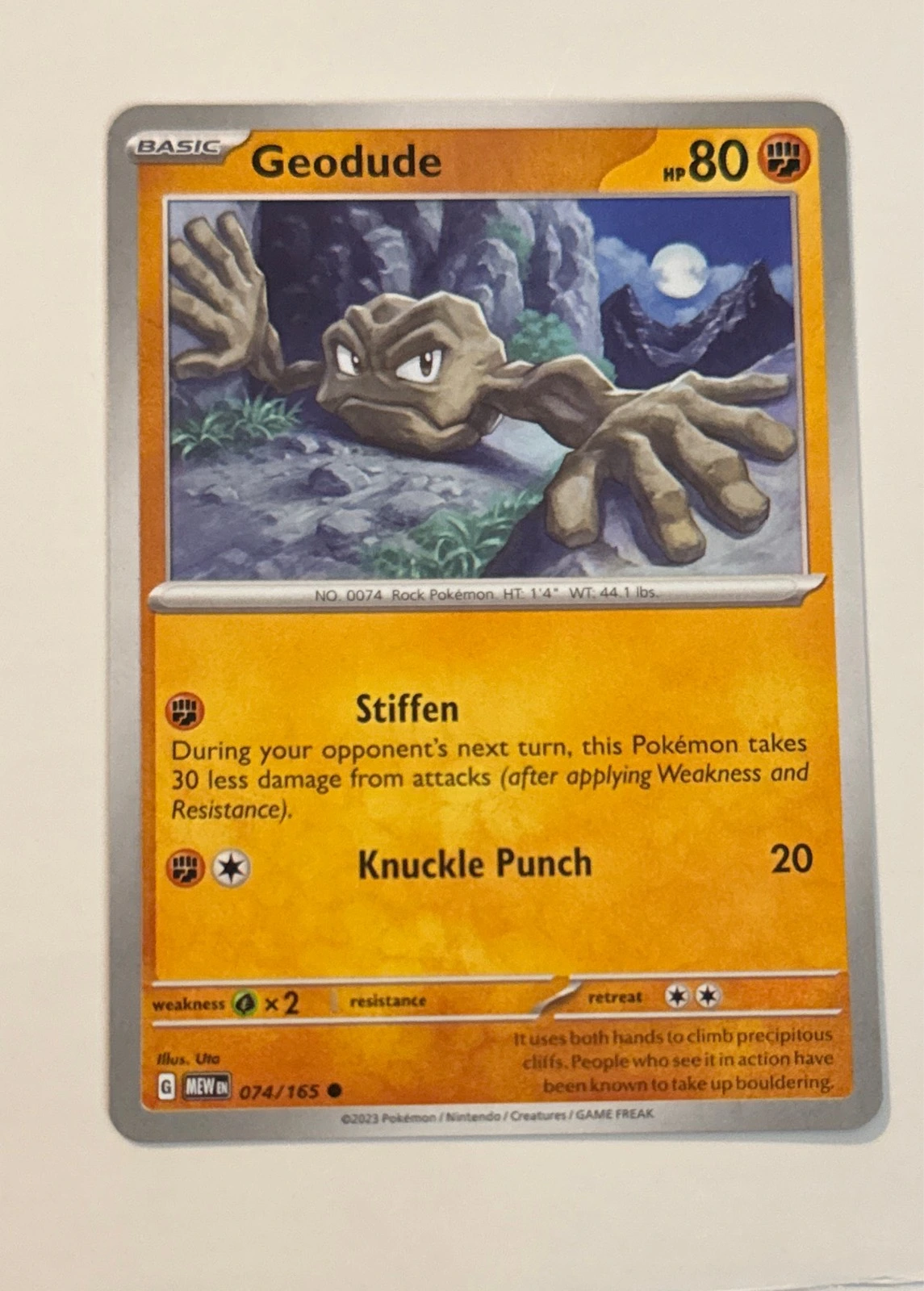 Geodude - Pokémon 151 #074/165