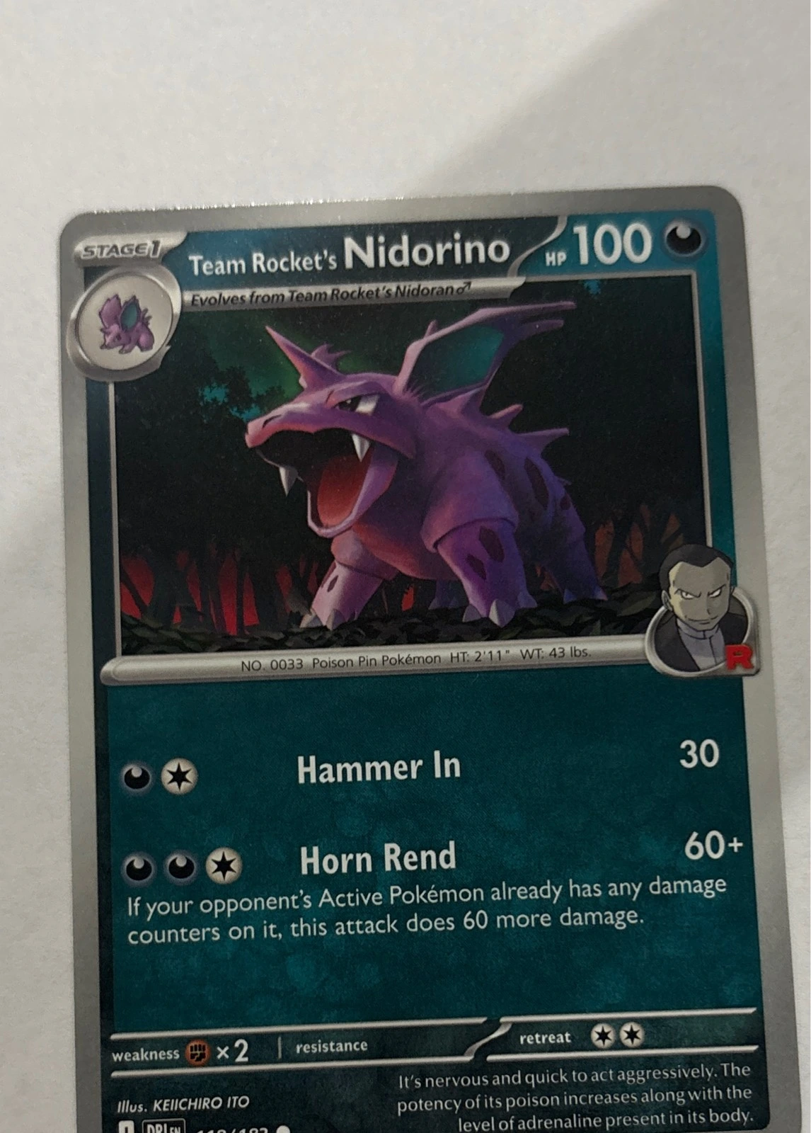 Team Rocket's Nidorino - Destined Rivals #118/132