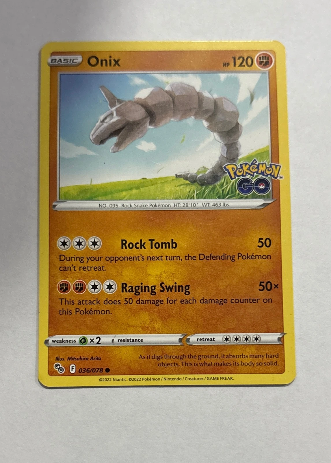 Onix - Pokémon GO #036/078