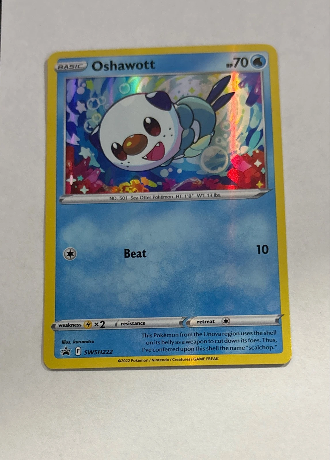 Oshawott - Sword & Shield Black Star Promos #SWSH222