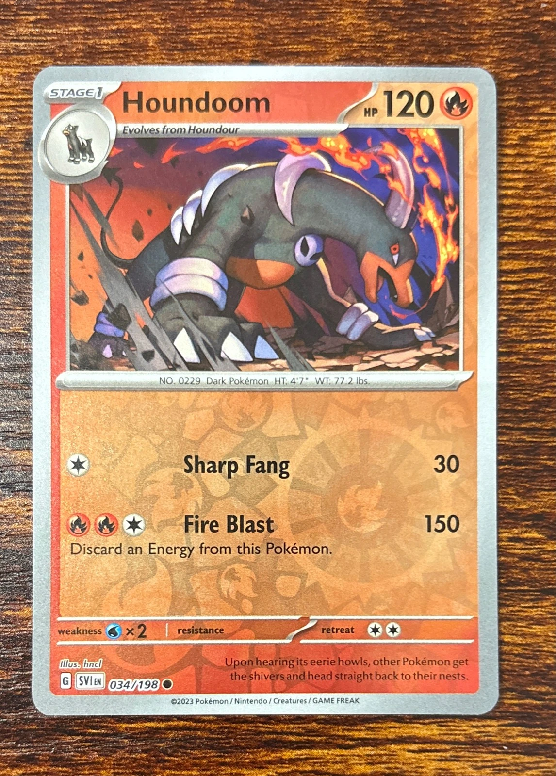 Houndoom - Scarlet & Violet #034/198