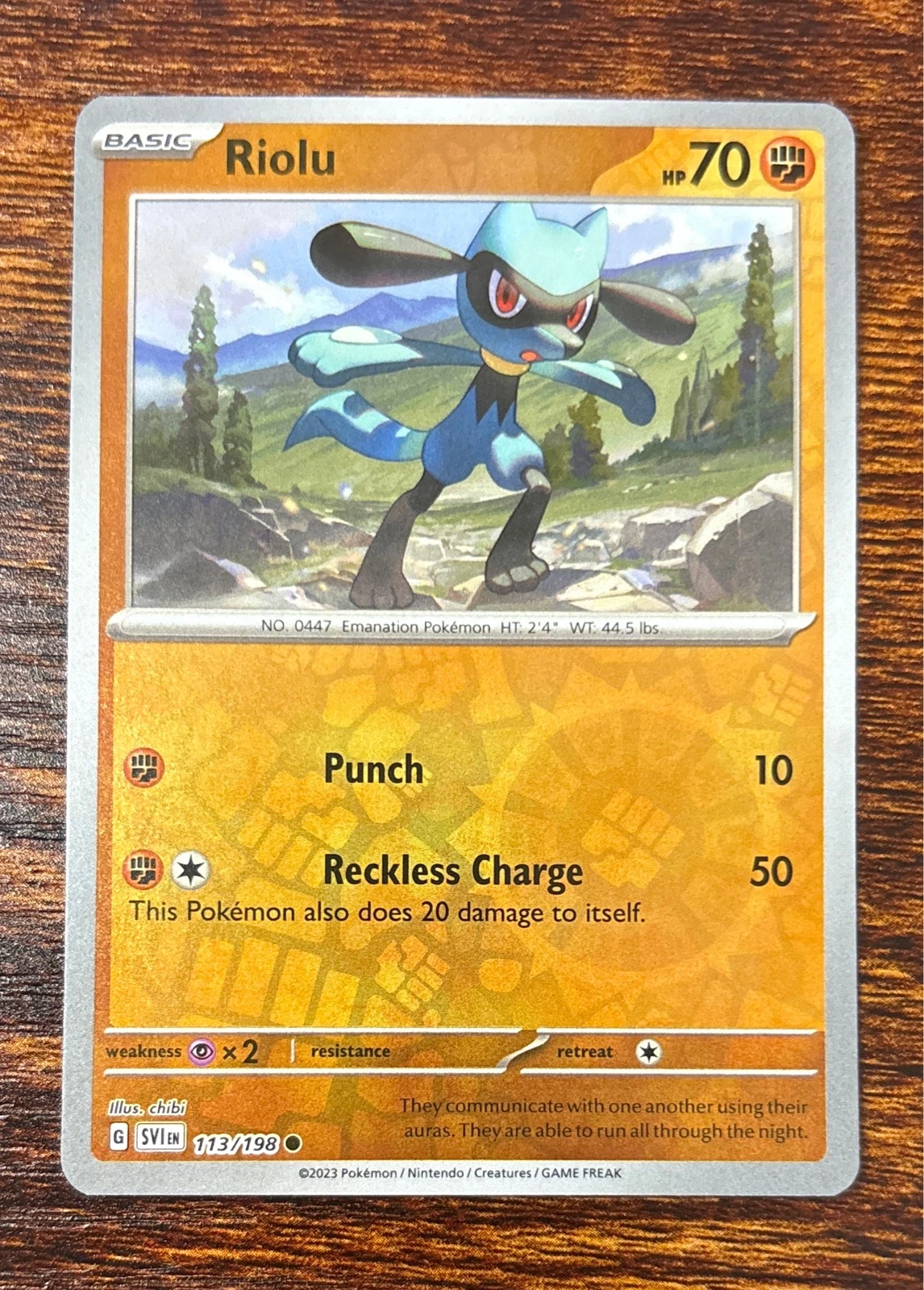 Riolu - Scarlet & Violet #113/198
