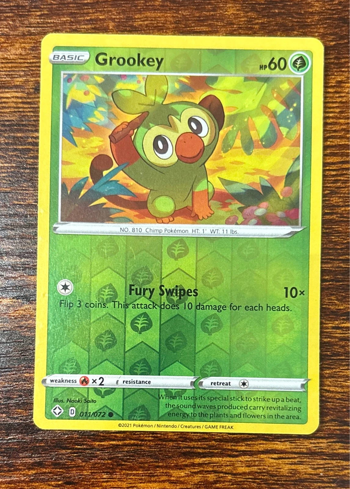 Grookey - Evolving Skies #011/072