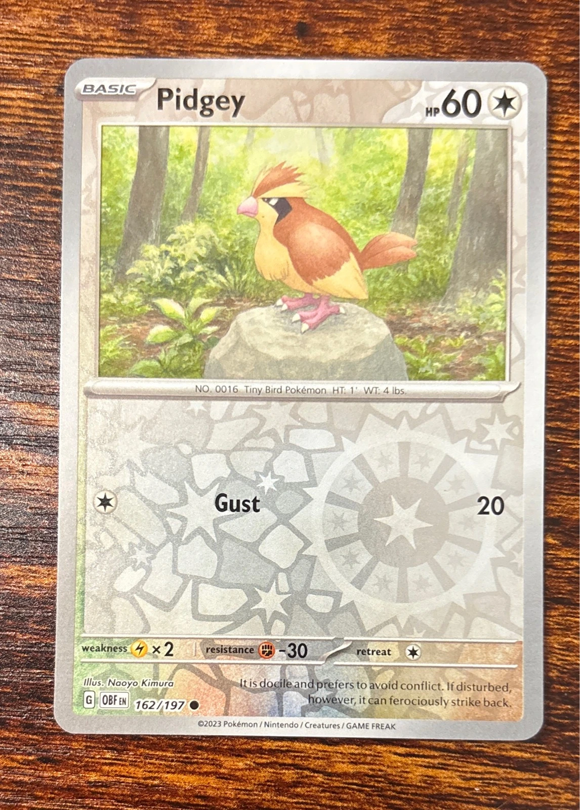 Pidgey - Obsidian Flames #162/197
